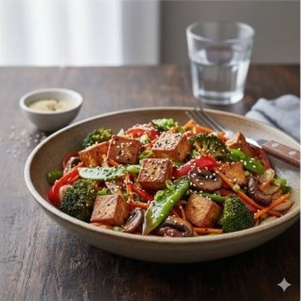 Bowl tofu sauté & légumes croquants