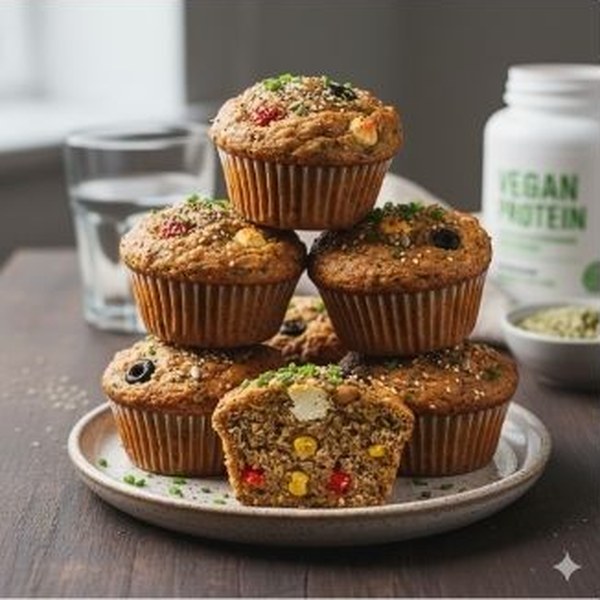 Muffins protéinés aux graines