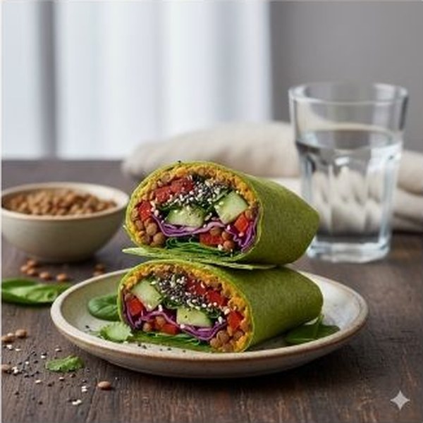 Wrap végétal aux légumes croquants